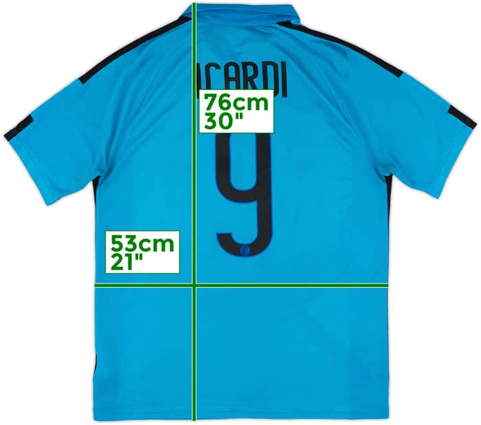 2014-15 Inter Milan Third Shirt Icardi #9 - 4/10 - (L)