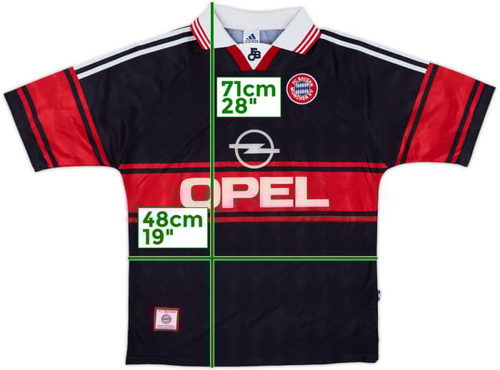 1997-99 Bayern Munich Home Shirt - 8/10 - (XL.Boys)