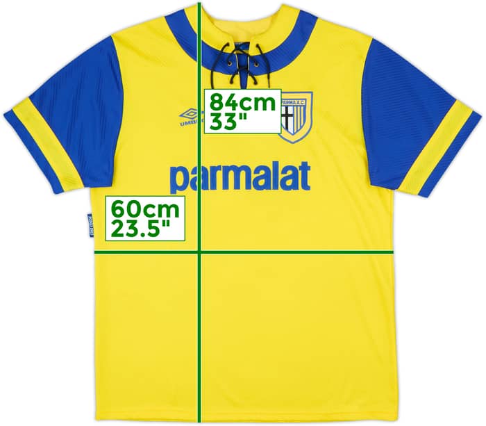 1993-95 Parma Away Shirt #7 - 6/10 - (XL)
