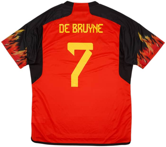 2022-23 Belgium Home Shirt De Bruyne #7 (XL)