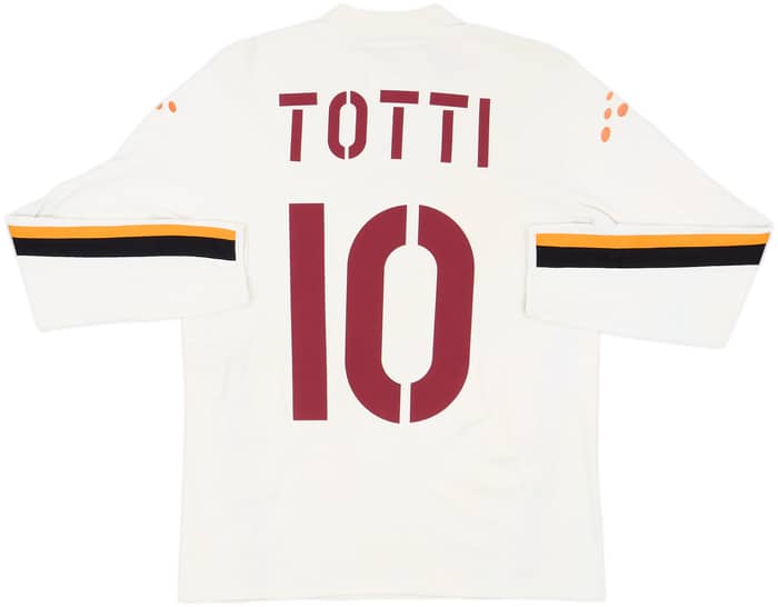 2003-04 Roma Away L/S Shirt Totti #10 - 6/10 - (M)