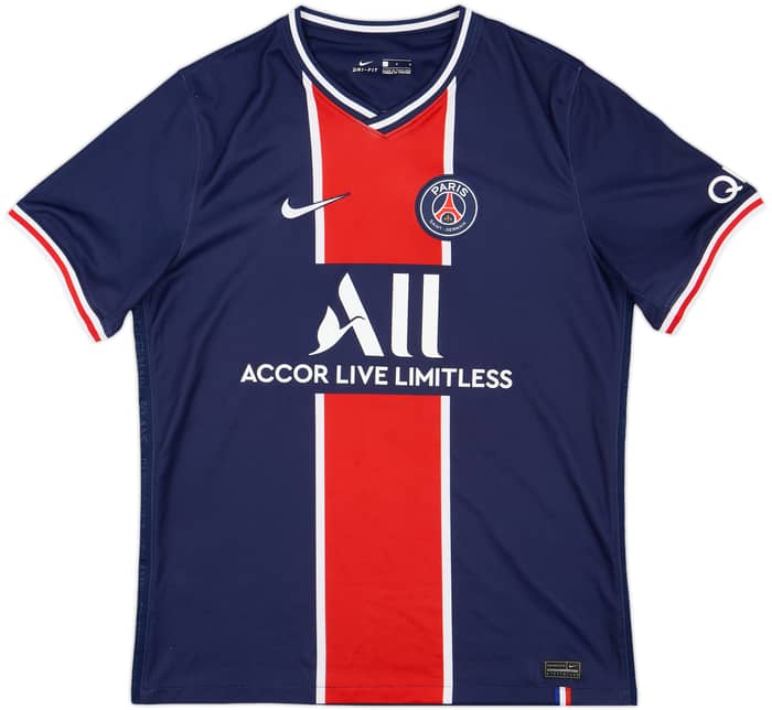 2020-21 Paris Saint-Germain Home Shirt Mbappe #7 - 8/10 - (L)