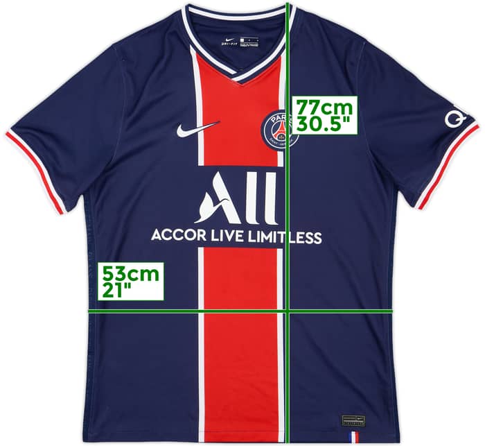 2020-21 Paris Saint-Germain Home Shirt Mbappe #7 - 8/10 - (L)