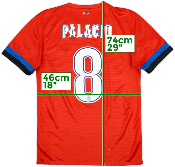 2012-13 Inter Milan Away Shirt Palacio #8 - 6/10 - (S)