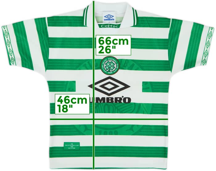 1997-99 Celtic Home Shirt - 8/10 - (L.Boys)
