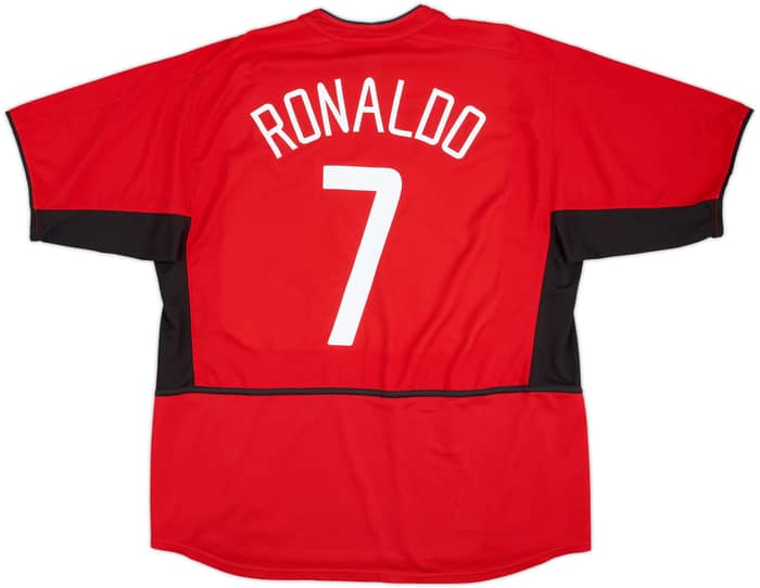 2002-04 Manchester United Home Shirt Ronaldo #7 - 8/10 - (XL)
