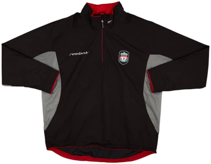 2002-03 Liverpool Reebok 1/4 Zip Drill Top - 8/10 - (L)