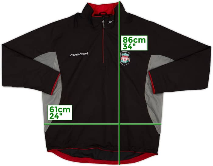 2002-03 Liverpool Reebok 1/4 Zip Drill Top - 8/10 - (L)