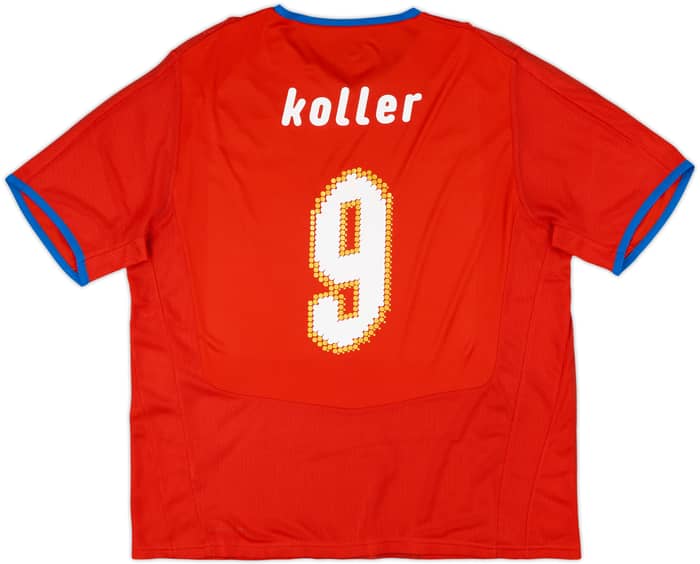 2008-09 Czech Republic Player Issue Home Shirt Koller #9 - 8/10 - (XL)