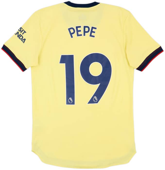 2021-22 Arsenal Authentic Away Shirt Pepe #19 - 6/10 - (S)