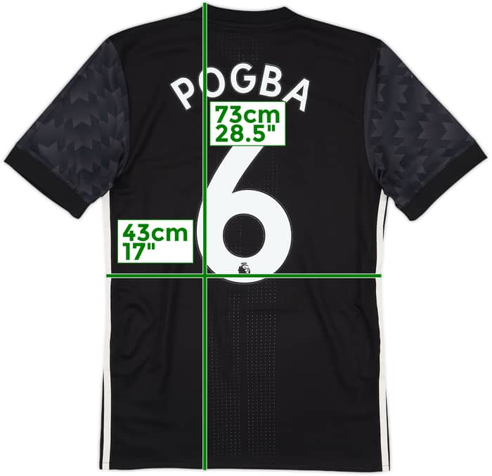 2017-18 Manchester United Authentic Away Shirt Pogba #6 - 8/10 - (S)