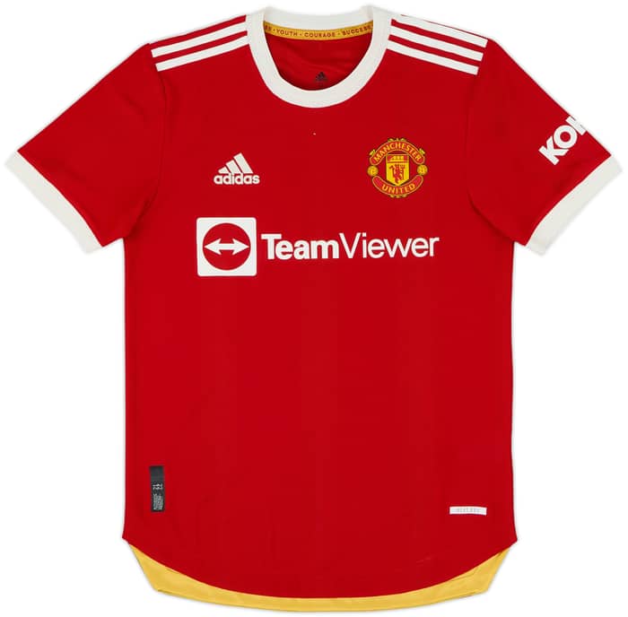 2021-22 Manchester United Authentic Home Shirt B.Fernandes #18 - 10/10 - (S)