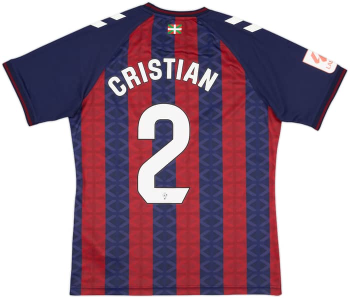 2023-24 Eibar Home Shirt Cristian #2 - 9/10 - (M)