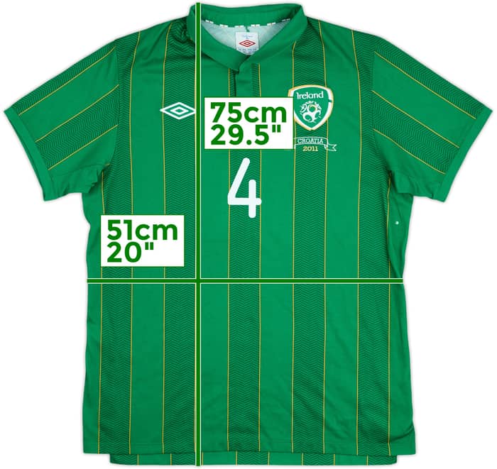2011 Ireland Match Issue Home Shirt #4 (St.Ledger)
