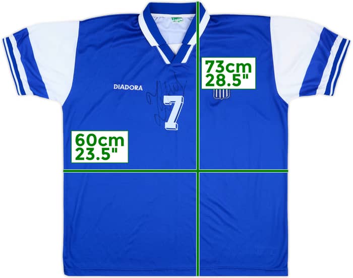 1997 Greece Match Issue Signed Home Shirt #7 (Zagorakis)