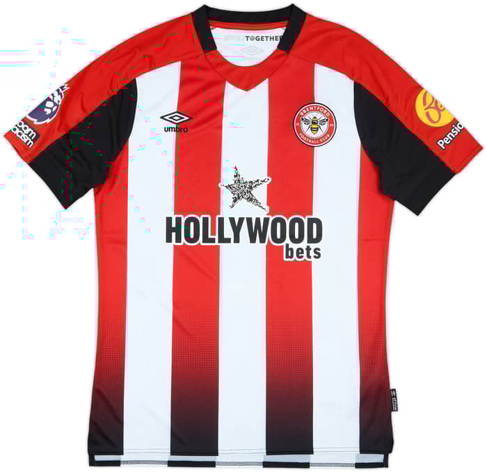 2024-25 Brentford Match Issue Home Shirt Norgaard #6
