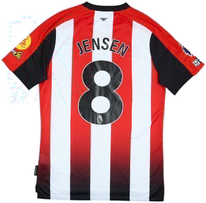 2024-25 Brentford Match Issue Home Shirt Jensen #8