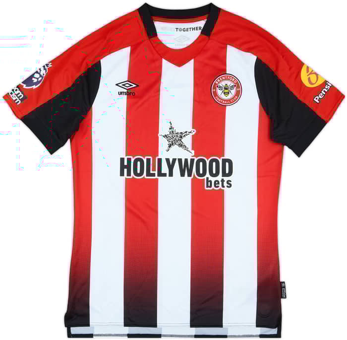 2024-25 Brentford Match Issue Home Shirt Jensen #8
