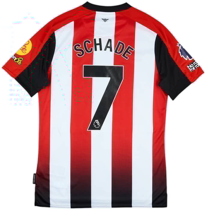2024-25 Brentford Match Issue Home Shirt Schade #7