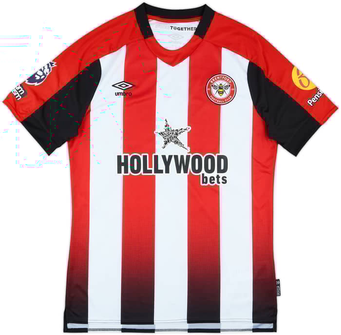 2024-25 Brentford Match Issue Home Shirt Schade #7