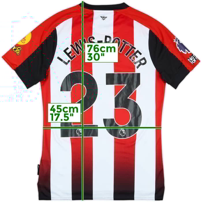 2024-25 Brentford Match Issue Home Shirt Lewis‑Potter #23