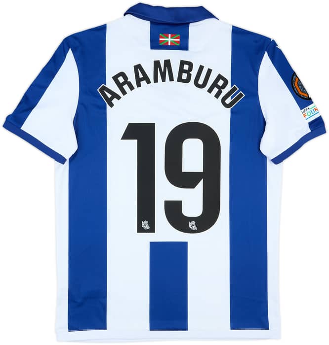 2024-25 Real Sociedad Match Issue Home Shirt Aramburu #19