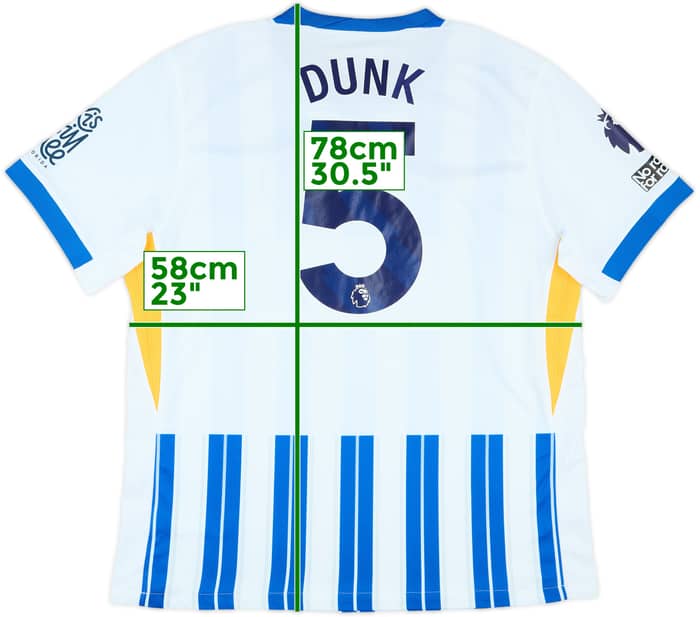 2024-25 Brighton Match Issue Home Shirt Dunk #5