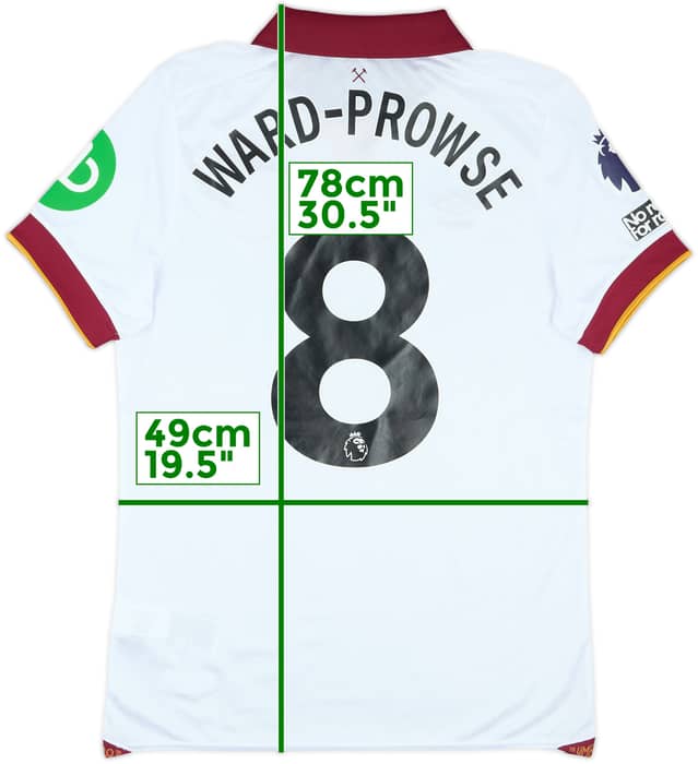 2024-25 West Ham Match Issue Third Shirt Ward-Prowse #8