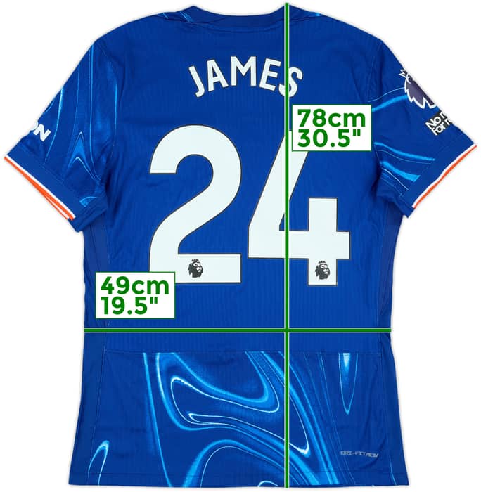 2024-25 Chelsea Match Issue Home Shirt James #24