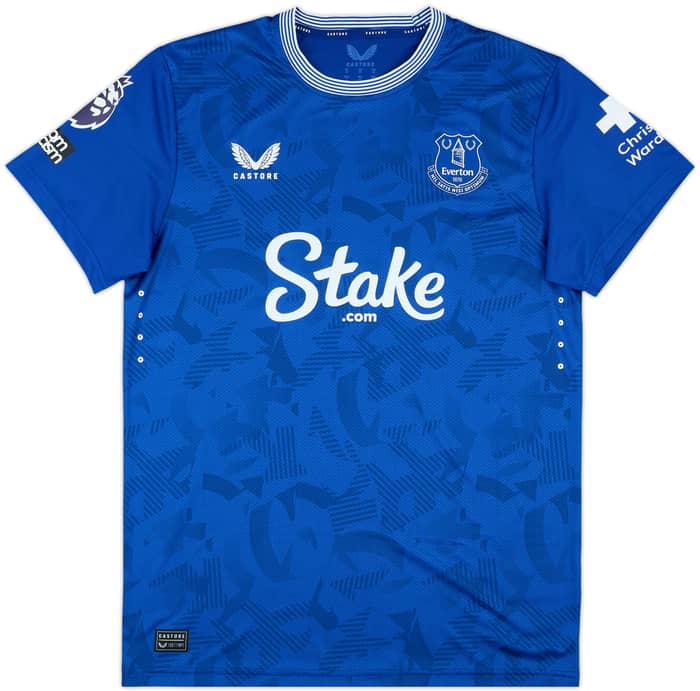 2024-25 Everton Match Issue Home Shirt McNeil #7