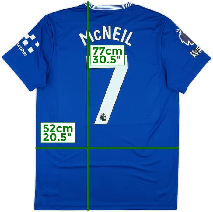 2024-25 Everton Match Issue Home Shirt McNeil #7