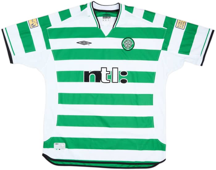 2001-02 Celtic Match Issue Home Shirt Hartson #10