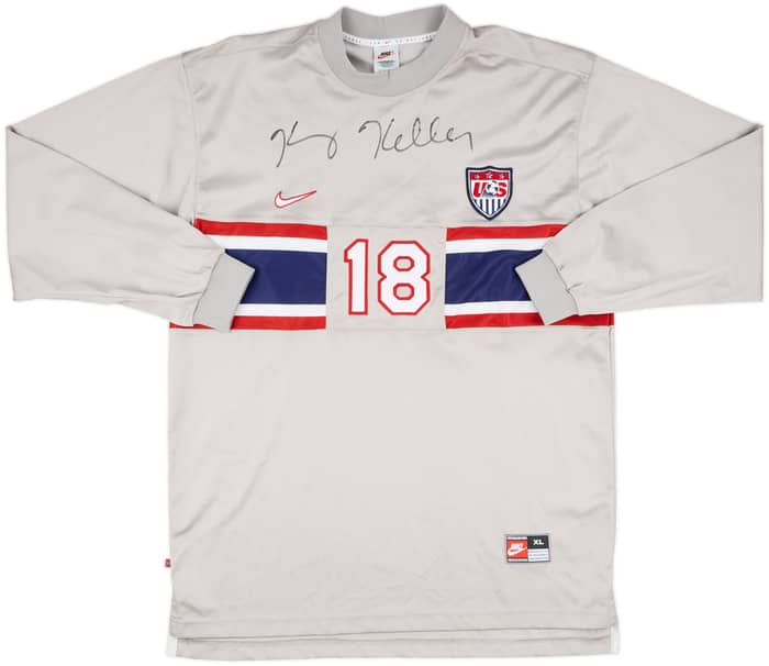 1995-97 USA Match Issue Signed GK Shirt Keller #18