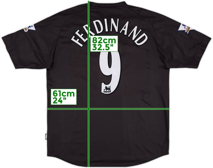 2003-04 Leicester Player Issue Away Shirt Ferdinand #9