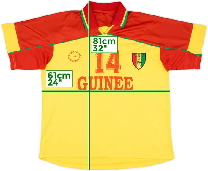 2004-05 Guinea Match Issue Away Shirt #14 (Sylla)