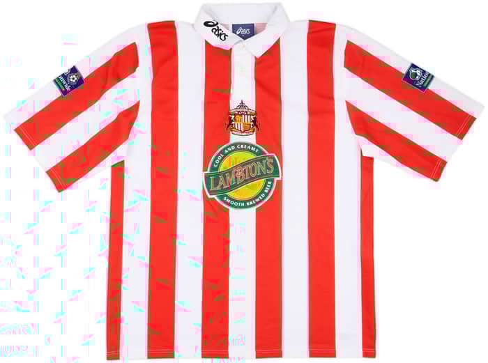 1998-99 Sunderland Match Worn League Cup Home Shirt #6 (Butler)