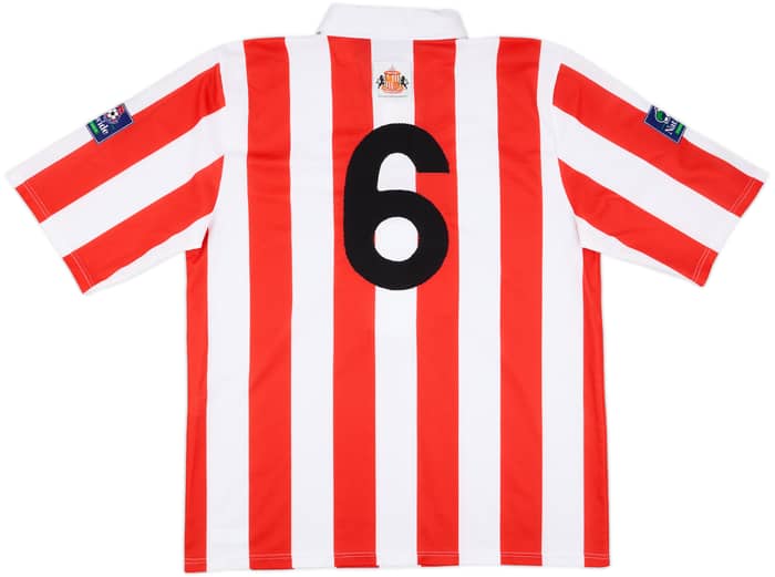 1998-99 Sunderland Match Worn League Cup Home Shirt #6 (Butler)