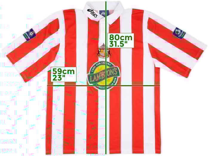1998-99 Sunderland Match Worn League Cup Home Shirt #6 (Butler)
