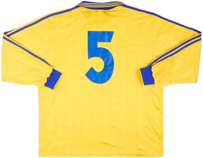 1998-99 Sweden Match Issue Signed Home L/S Shirt #5 (Kaamark)