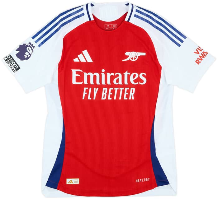 2024-25 Arsenal Match Issue Home Shirt Rice #41