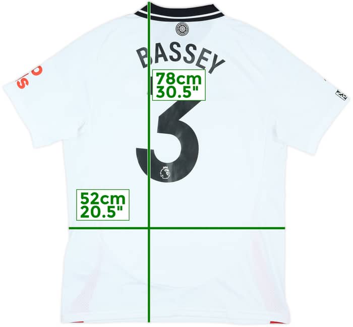 2024-25 Fulham Match Issue Home Shirt Bassey #3