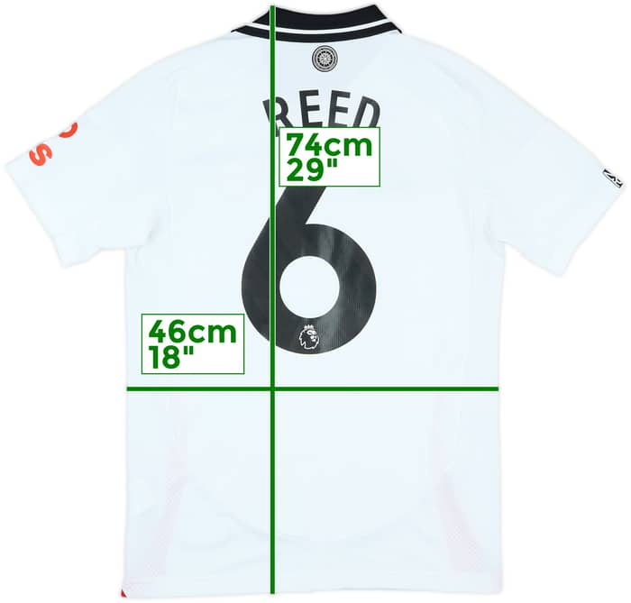 2024-25 Fulham Match Issue Home Shirt Reed #6