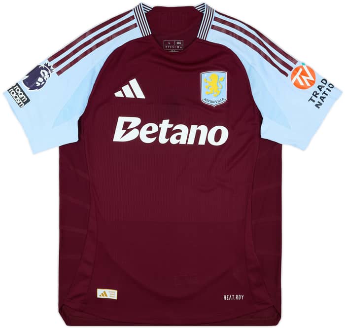 2024-25 Aston Villa Match Issue Home Shirt Pau #14