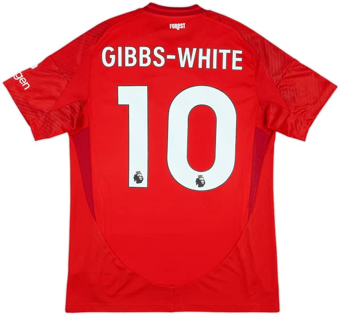 2024-25 Nottingham Forest Match Issue Home Shirt Gibbs-White #10