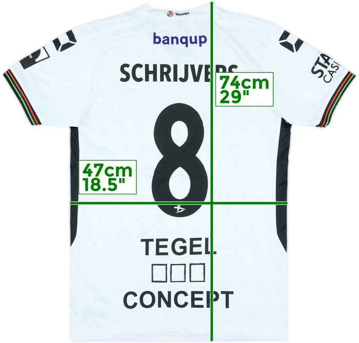 2024-25 OH Leuven Match Issue Home Shirt Schrijvers #8