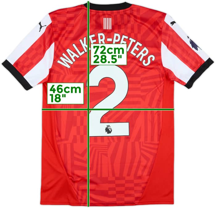 2024-25 Southampton Home Shirt Walker-Peters #2 - 9/10 - (S)