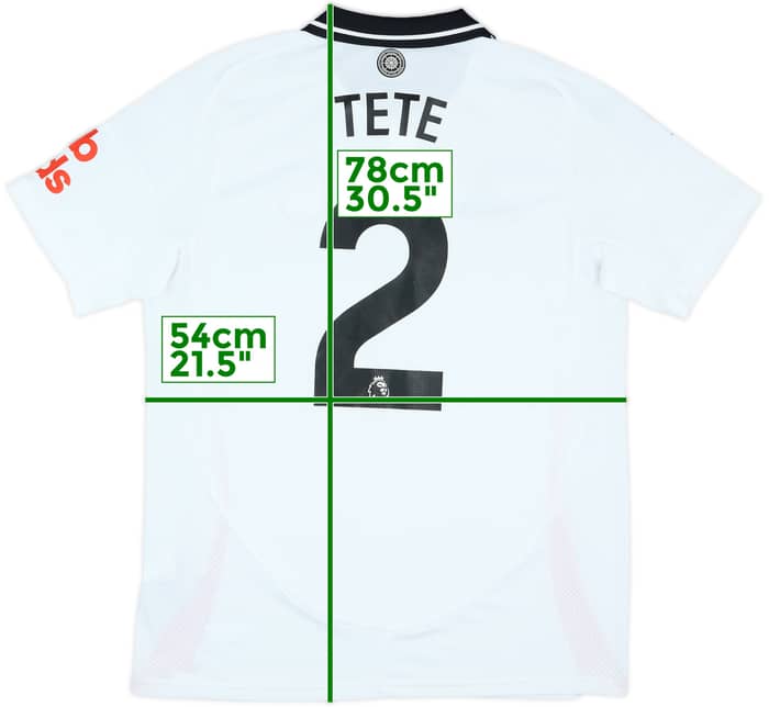 2024-25 Fulham Home Shirt Tete #2 - 9/10 - (L)