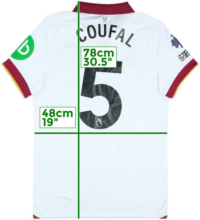 2024-25 West Ham Match Issue Third Shirt Coufal #5