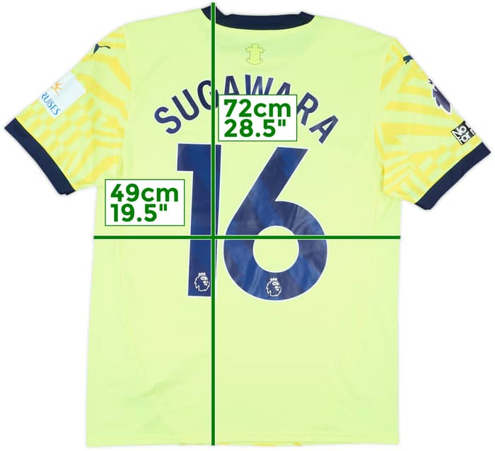 2024-25 Southampton Match Issue Away Shirt Sugawara #16