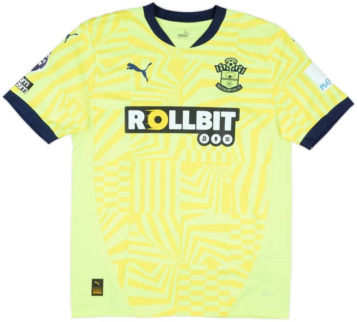 2024-25 Southampton Match Issue Away Shirt Lallana #10